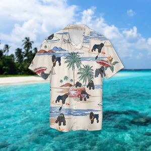 Bouvier Des Flandres Summer Beach Hawaiian Shirt