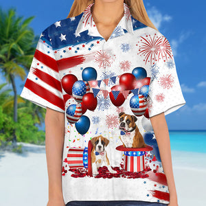 boxer Independence Day Hawaiian Shirt