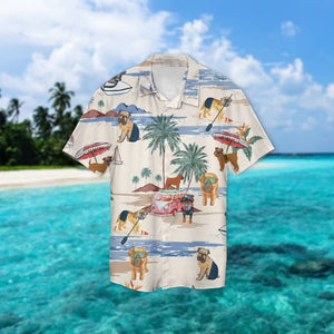 Brussels Griffon Summer Beach Hawaiian Shirt