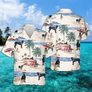 Cane Corso Summer Beach Hawaiian Shirt