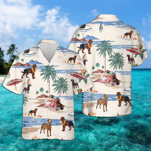 Chesapeake Bay Retriever Summer Beach Hawaiian Shirt