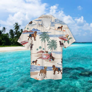 Chesapeake Bay Retriever Summer Beach Hawaiian Shirt