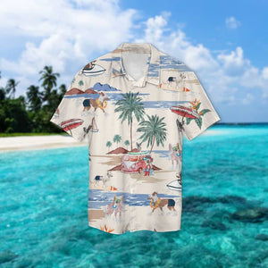 Chinese Crested Dog Summer Beach Hawaiian Shirt
