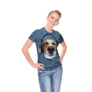 DJ Beagle Beats T-Shirt- Adult&Kids Unisex T-Shirt