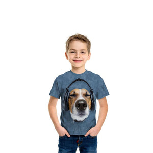 DJ Beagle Beats T-Shirt- Adult&Kids Unisex T-Shirt