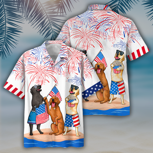 Familleus - Labrador Hawaiian Shirt - Independence Day Is Coming