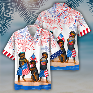 Familleus - ROTTWEILER Hawaiian Shirts - Independence Day Is Coming