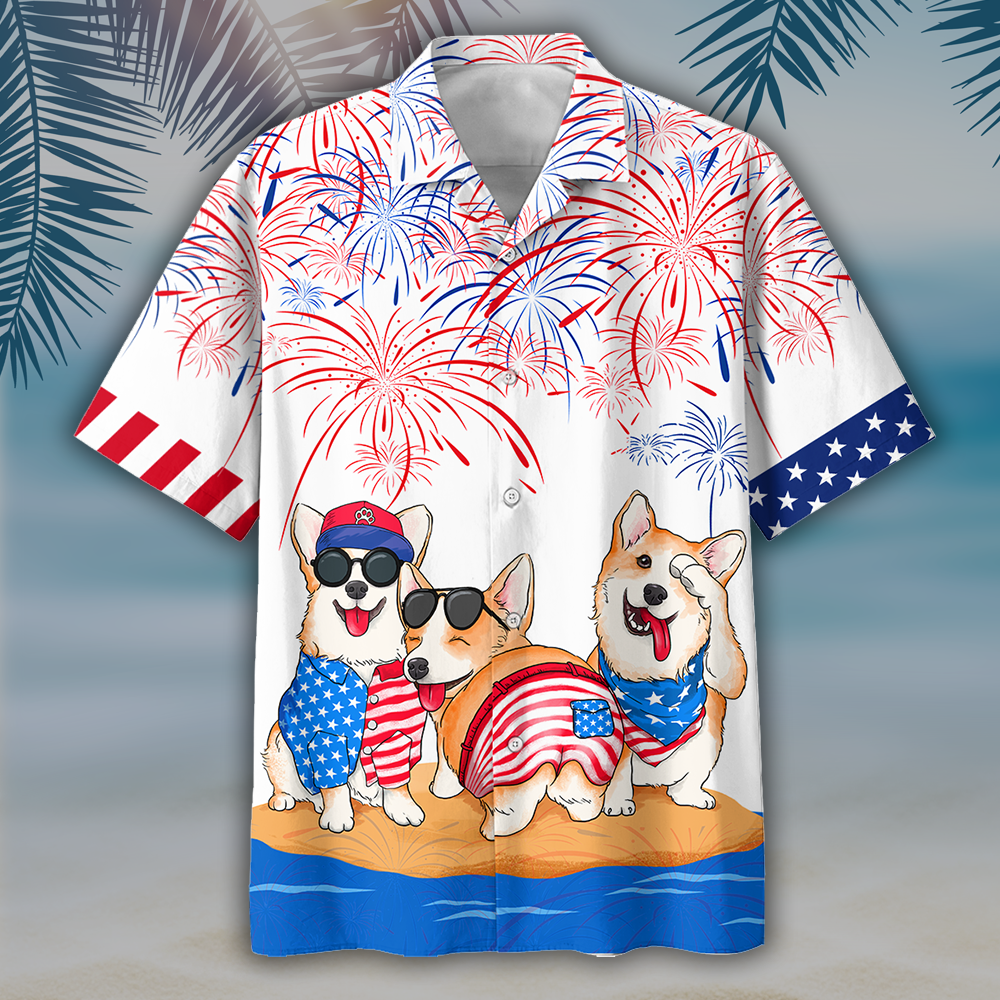 Familleus - Corgi Hawaiian Shirts - Independence Day Is Coming