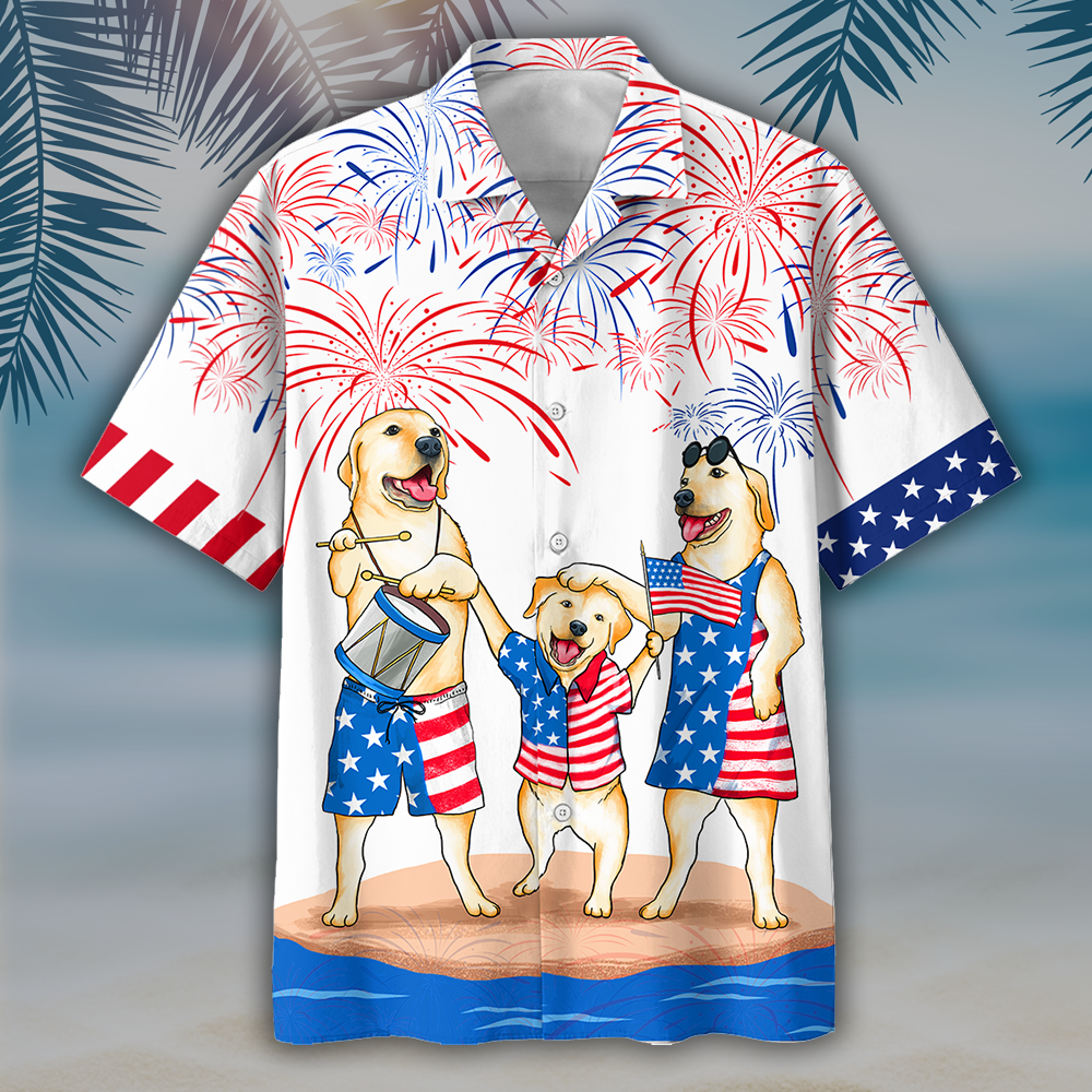Familleus - Labrador Family Hawaiian Shirt -NQT270522QT