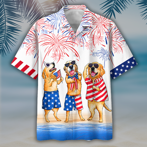 Familleus -Golden Retriever 2- Independence Day Is Coming
