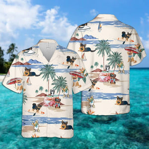 Poodle Summer Beach Hawaiian Shirt