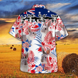 Rabbit Australia Flag Hawaiian Shirt