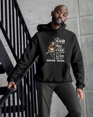 FOR GOD HAS NOT GIVEN HER A SPIRIT OF FEAR Hooded Sweatshirt