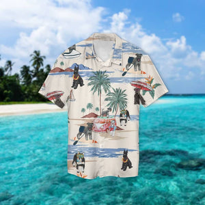 Schnauzer Summer Beach Hawaiian Shirt