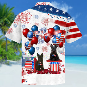 scottish terrier Independence Day Hawaiian Shirt