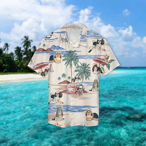 Shih Tzu Summer Beach Hawaiian Shirt