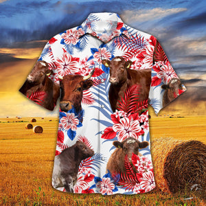 Shorthorn Australia Flag Hawaiian Shirt