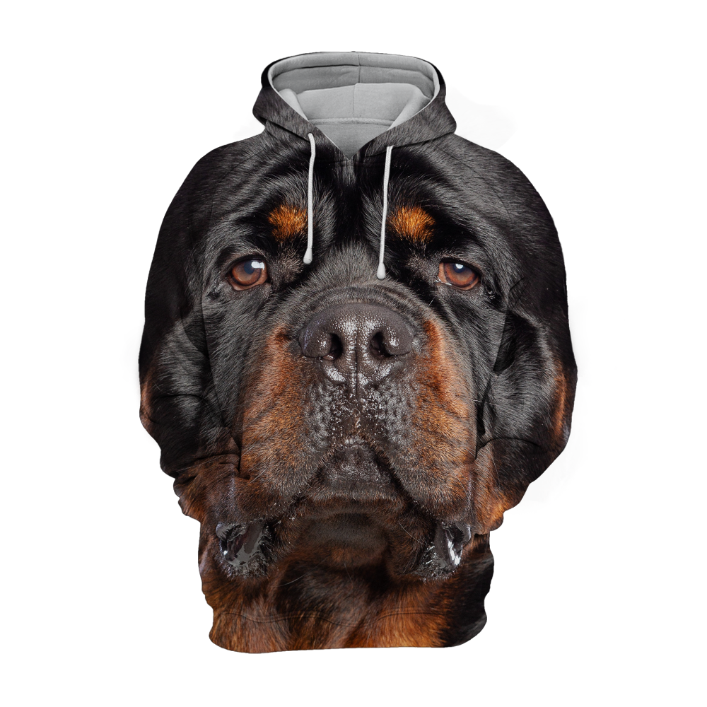 Unisex 3D Graphic Hoodies Animals Dogs Rottweiler Quiet