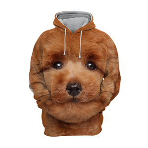 Unisex 3D Graphic Hoodies Animals Dogs Toy Poodle Puppy Sit