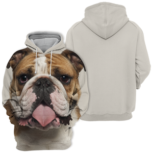 Unisex 3D Graphic Hoodies Animals Dogs English Bulldog Pitbull Face