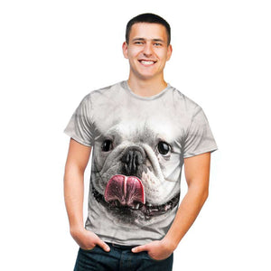 Silly Bulldog Face T-Shirt- Adult&Kids Unisex T-Shirt