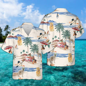 Soft-Coated Wheaten Terrier Summer Beach Hawaiian Shirt