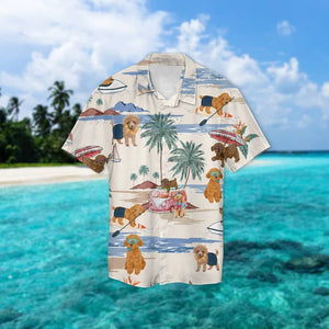 Toy Poodle Summer Beach Hawaiian Shirt